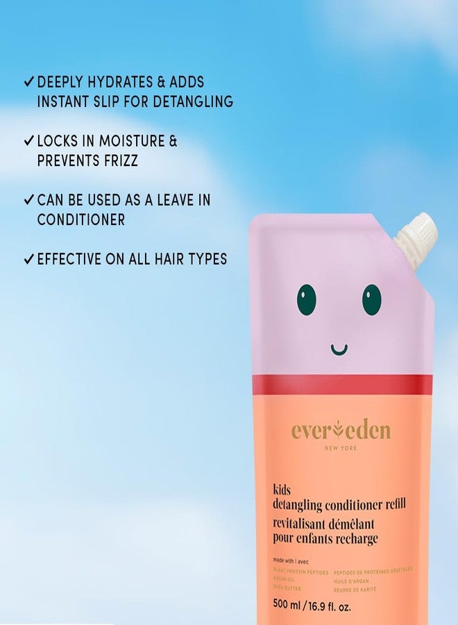 Evereden Kids Conditioner Refill, 16.9 fl oz. | Detangler for Children's Haircare | Non-toxic Conditioning for Silky Smooth Hair - Image 4